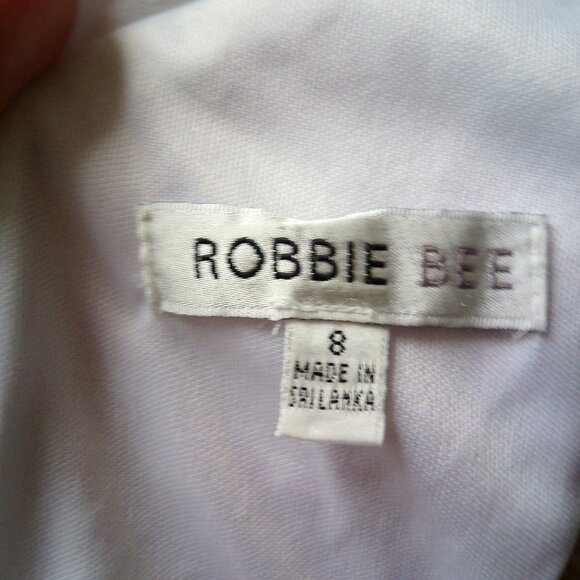 White Robbie Bee mock neck, tie back trapeze dress - Size 8 - Picture 4 of 4